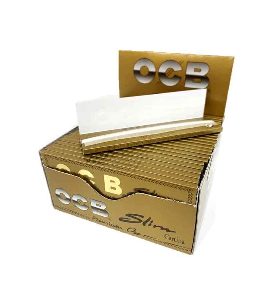 OCB Gold King Size Slim Rolling Paper - (Pack of 50)